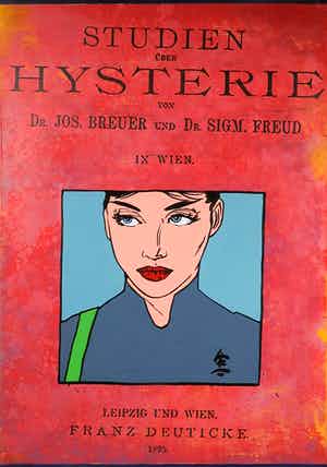 Jan Bollaert - Gemengde techniek op board, Freud Frau IV (Groot) verkocht voor € 1!