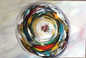 Gena Genadyj - Abstract Circle of life verkocht voor € 200!