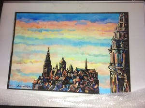 Ton Beentjes - Stadsgezicht Amsterdam kopen? Bied vanaf 100!