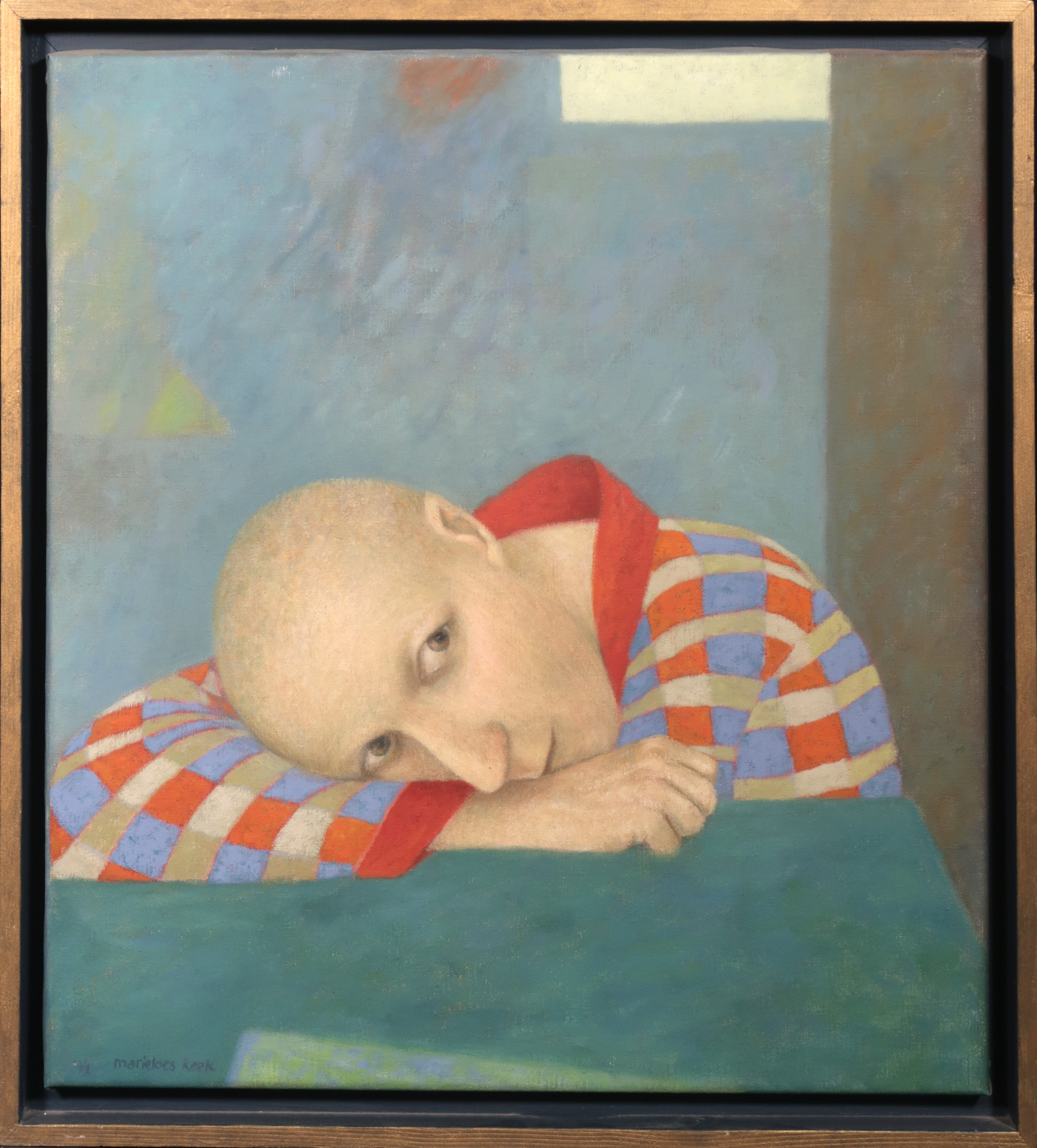 Marieloes Reek - Olieverf op doek, Mijn mening II - Ingelijst kopen? Bied vanaf 350!