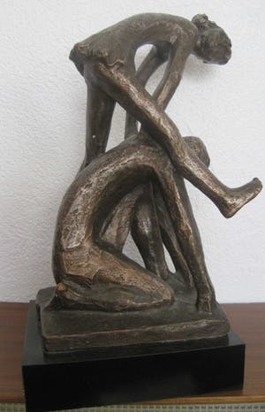 Niet of onleesbaar gesigneerd - Haasje over - Bokspring kopen? Bied vanaf 10!