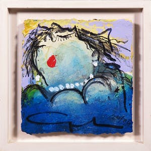 Gerdine Duijsens-Kroeze - Zeefdruk op stevig papier, Blue - Ingelijst kopen? Bied vanaf 35!