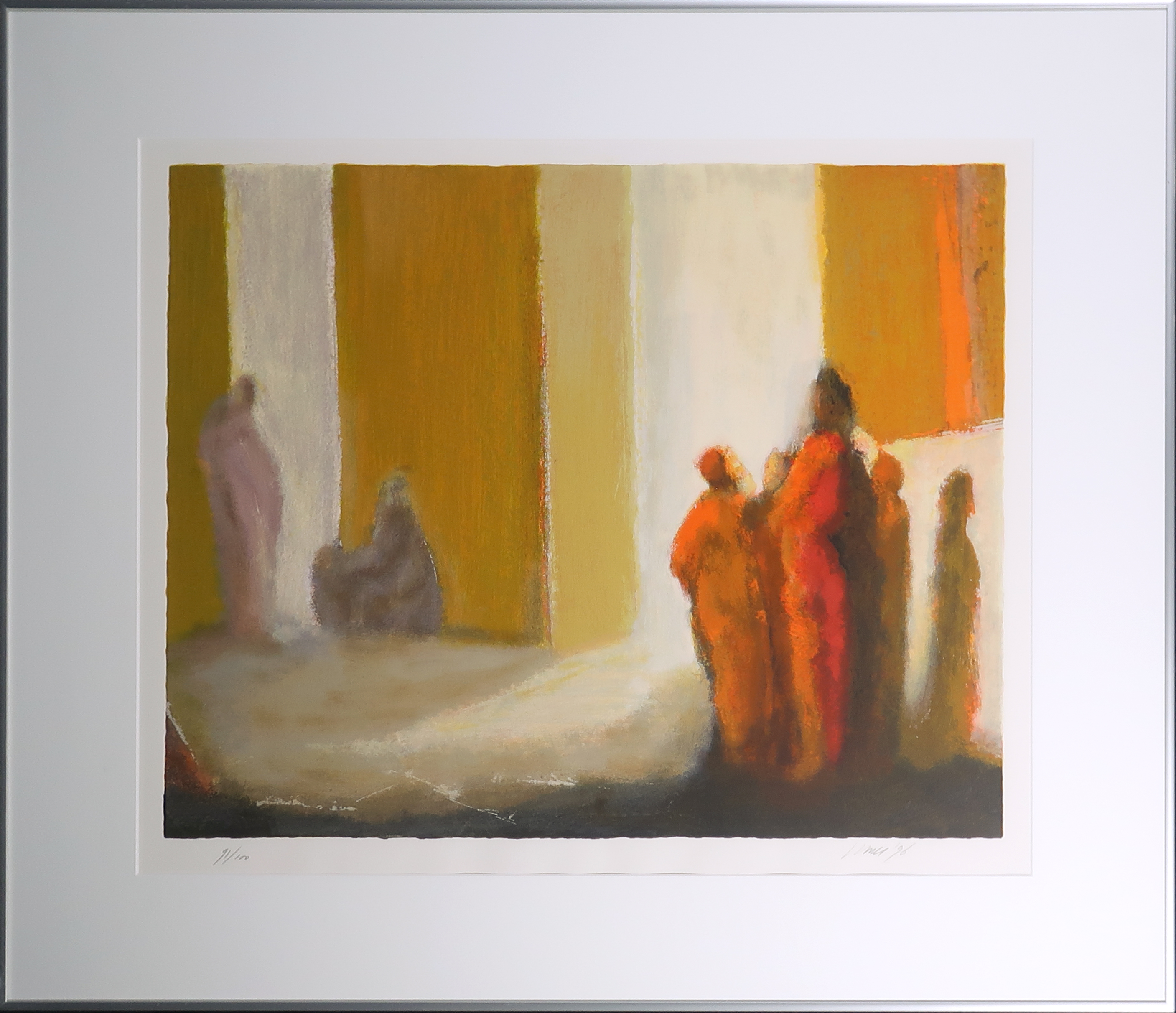 Han Mes - Zeefdruk, Wonderlijk gebeuren - Ingelijst verkocht voor € 35!