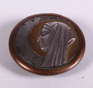 Curiosa - Messing op Zilver applique - Maria kopen? Bied vanaf 1!