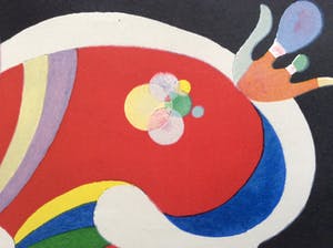 Vasili Kandinsky - La Forme Rouge - DLM nr.147 - ingelijst kopen? Bied vanaf 69!