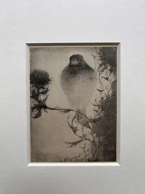 Jan Mankes - Originele Heliogravure Puttertje op Tak 1923 kopen? Bied vanaf 135!