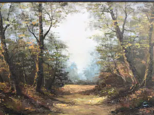 Niet of onleesbaar gesigneerd - Bospad. kopen? Bied vanaf 1!