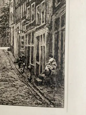 Louis Landre - 3 etsen van Amsterdam kopen? Bied vanaf 75!