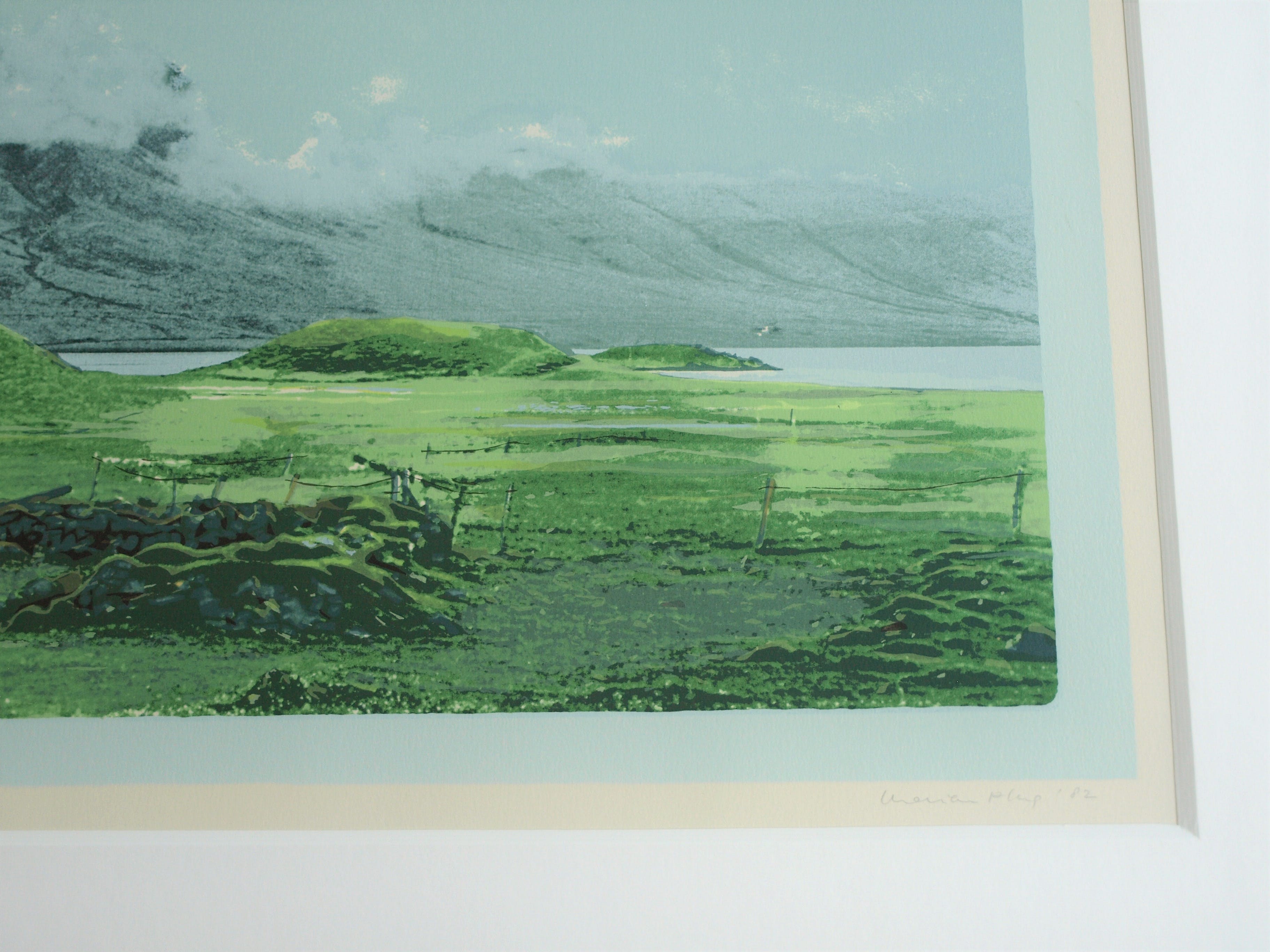 Marian Plug - Zeefdruk , IJsland I – gesigneerd & ingelijst – 1982 kopen? Bied vanaf 30!