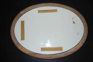 Koninklijke Tichelaar Makkum - ovalen handbeschilderde plaque met scheepjes - Hindelooper lijst kopen? Bied vanaf 65!