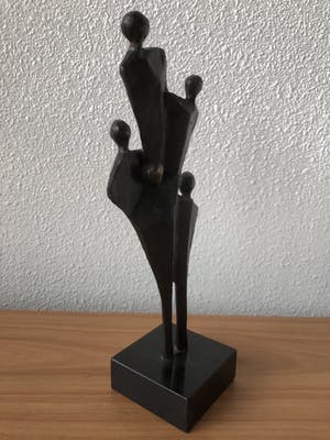 Brons (Onbekend) - Schitterend bronzen beeld " GEZIN / FAMILIE " kopen? Bied vanaf 35!