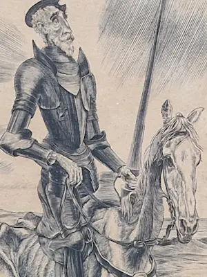 Kuno Brinks - Don Quichot met Sancho Panza kopen? Bied vanaf 150!