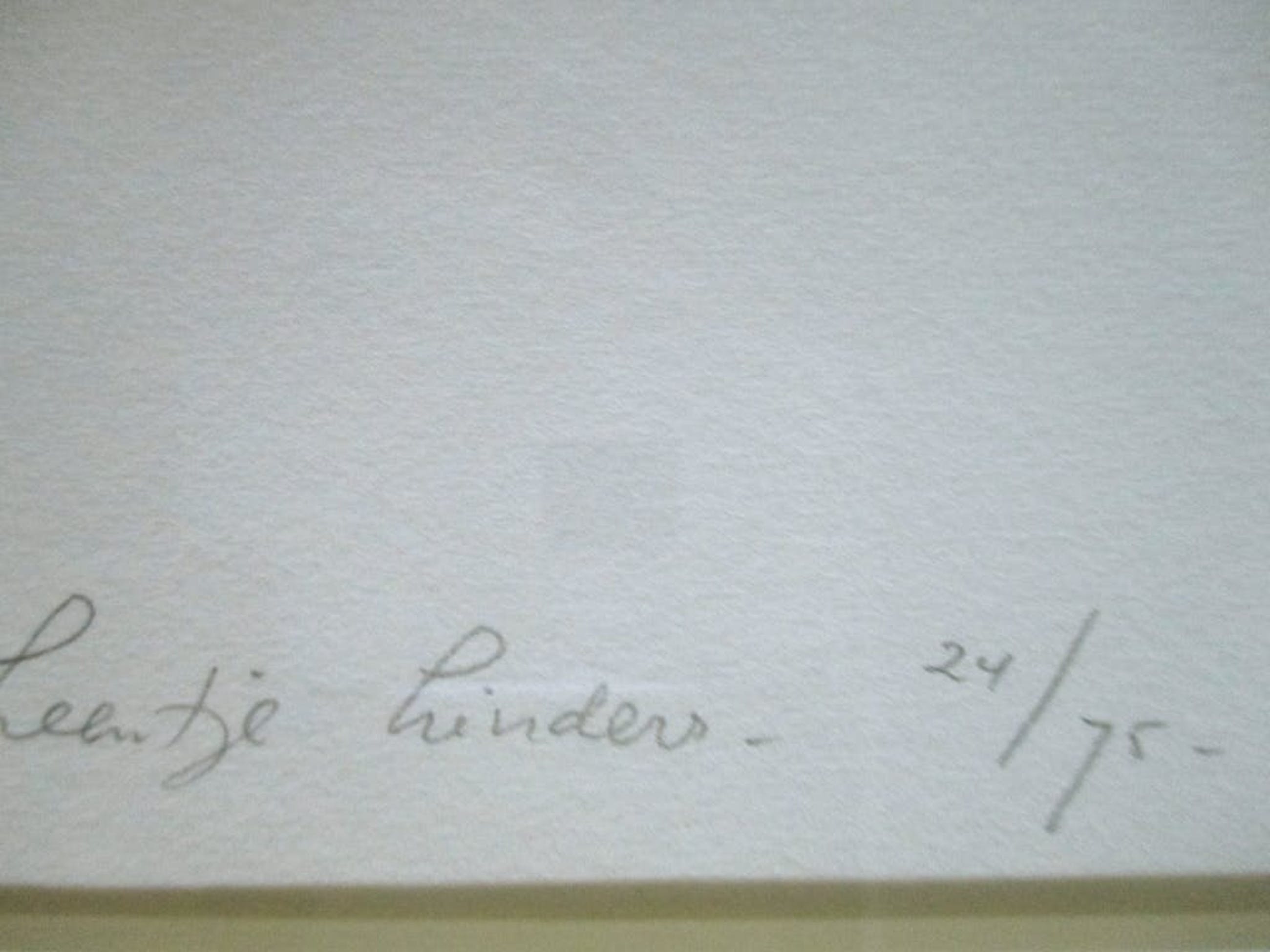 Leentje linders grote ingelijste ets can i give you a hand barth