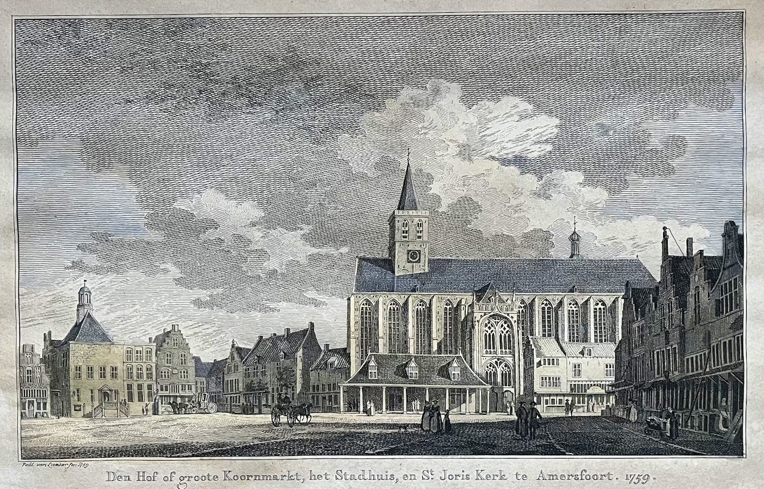 Paulus van Liender - Den Hof of groote Koornmarkt te Amersfoort kopen? Bied vanaf 40!