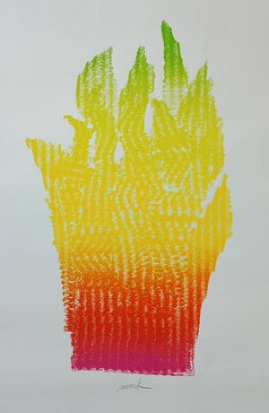Heinz Mack - Flammenhand, Siebdruck kopen? Bied vanaf 595!