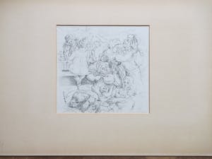 Fer Hakkaart - Feestend gezelschap - Tekening kopen? Bied vanaf 75!