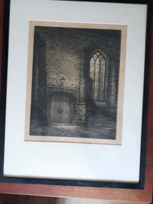 Abe Gerlsma - poortje martini kerk Franeker verkocht voor € 100!