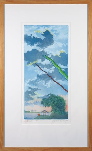 Sjoerd Bakker - Kleurenets, Twee boeren keren huiswaarts - Ingelijst kopen? Bied vanaf 35!