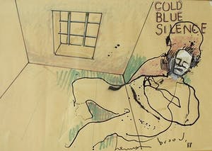 Herman Brood - Cold Blue Silence - Uniek werk met certificaat HB-M kopen? Bied vanaf 1399!