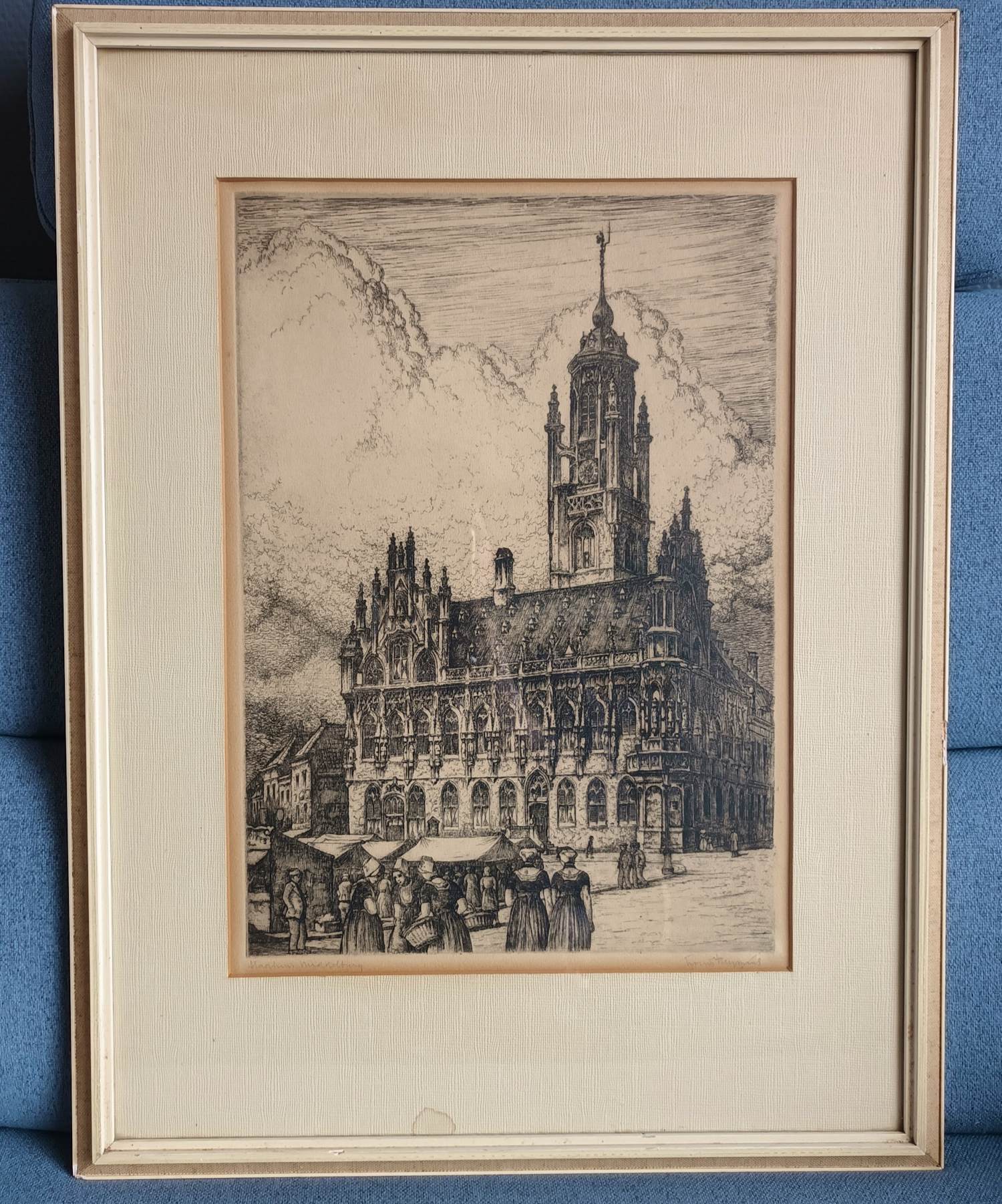 Louis Heijmans - Stadhuis Middelburg op een marktdag kopen? Bied vanaf 40!