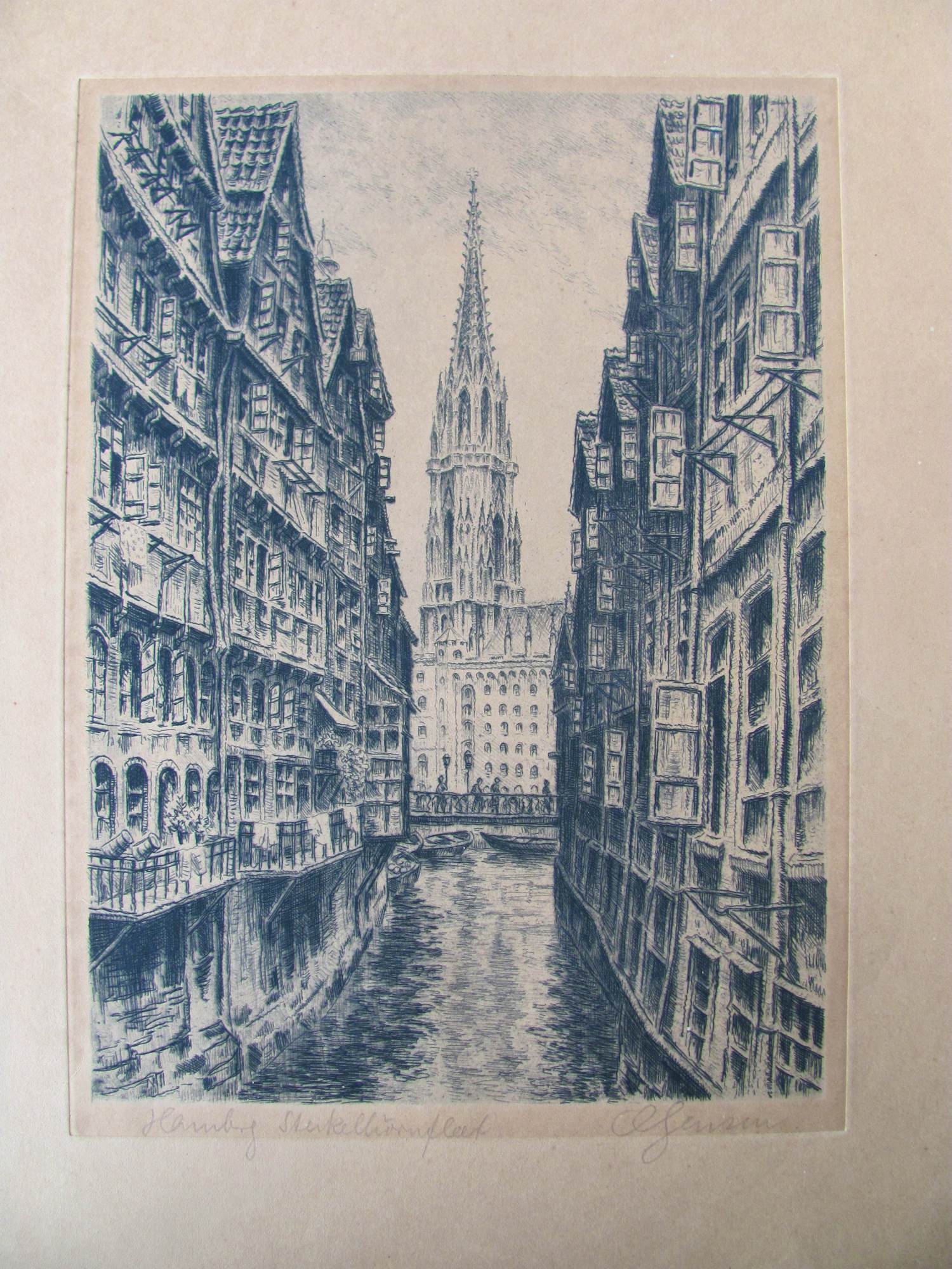 Paul Sollmann - 15 etsen van verschillende Duitse kunstenaars kopen? Bied vanaf 30!