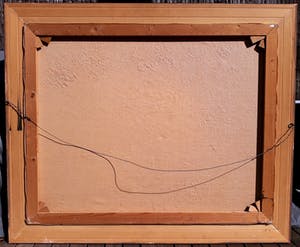 Jan Bevort - Waterlandschap, olieverf op doek (netjes ingelijst, groot) kopen? Bied vanaf 1!