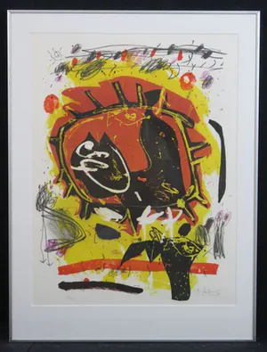 Kees Salentijn - Zeefdruk, Sol Primero - Ingelijst, Galerieprijs €350, 1/2! kopen? Bied vanaf 39!