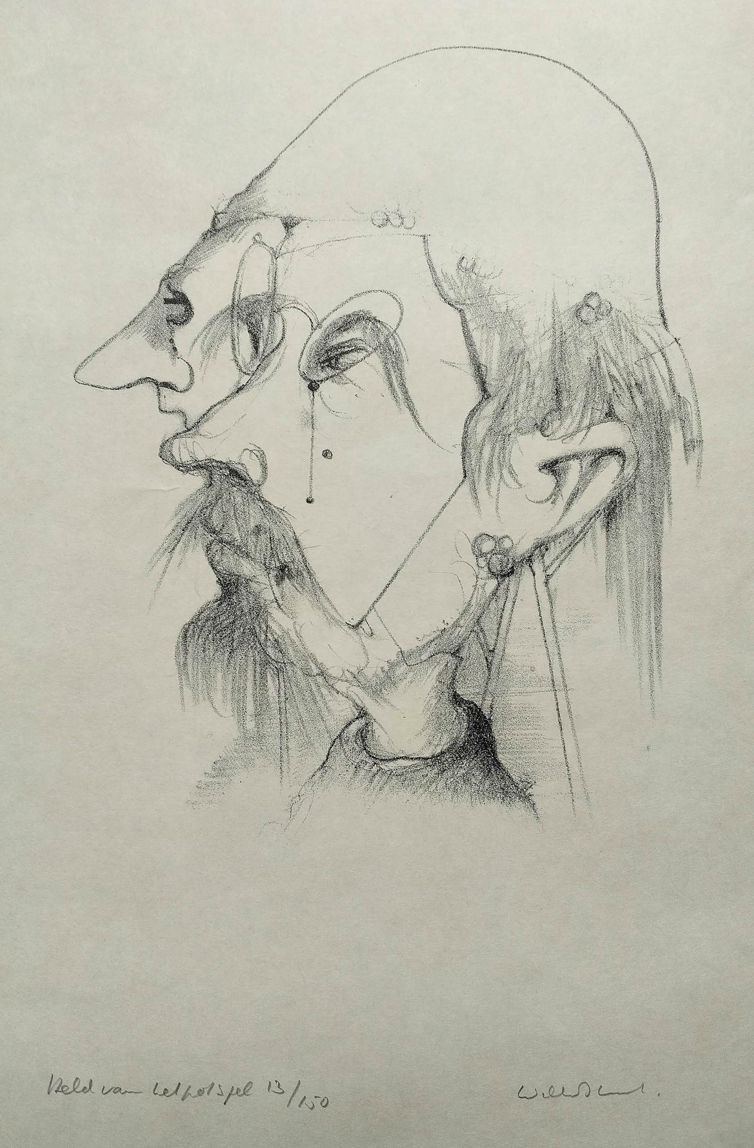 Dirkje Kuik - Dirkje Kuik – Held van het Potspel – gesigneerde litho kopen? Bied vanaf 49!