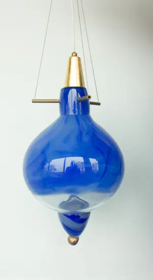 Michel van Overbeeke - Bijzondere lamp van glas / Droomluchter - inclusief 2 boeken! kopen? Bied vanaf 450!