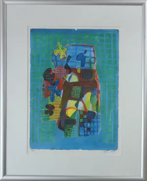 Anna Mes - COMPOSITIE I / GICLEE / 78x63cm / KADER / SIG / 2003 kopen? Bied vanaf 30!