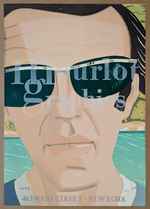 Alex Katz - "Alex" (Self Portrait with sunglasses) Mourlot, New York 1970 kopen? Bied vanaf 300!