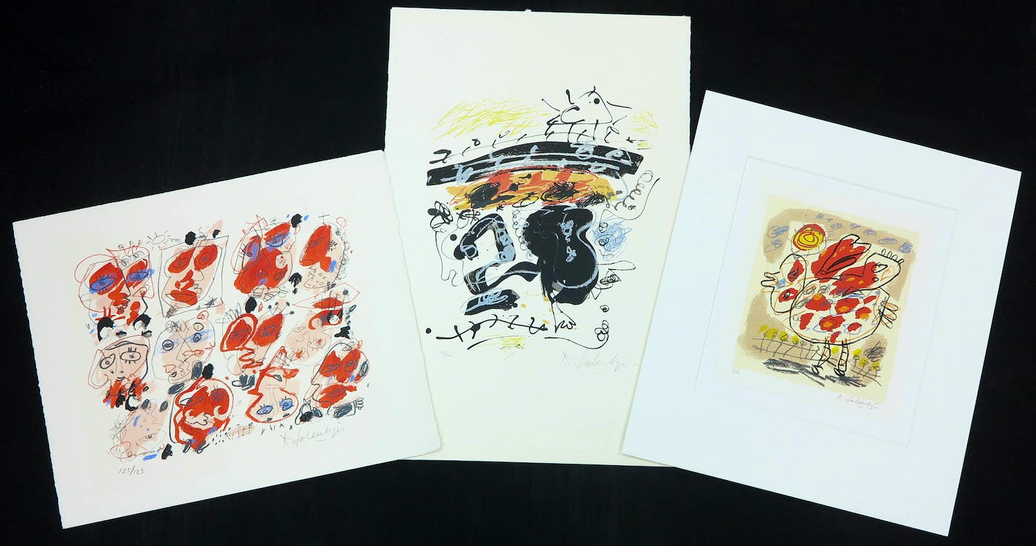 Kees Salentijn - Lot van drie zeefdrukken kopen? Bied vanaf 1!