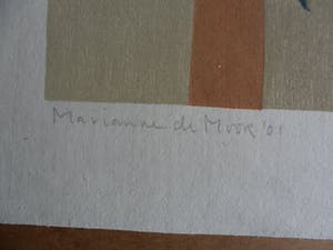 Marianne de Moor - Linosnede, titel onbekend kopen? Bied vanaf 50!