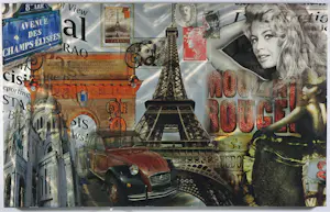 Benito Lewis - Gemengde techniek / fotocollage op metaal, Paris kopen? Bied vanaf 100!