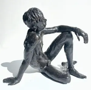 Marcel Joosen - Zittend naakt, bronzen beeld (unica) kopen? Bied vanaf 1000!