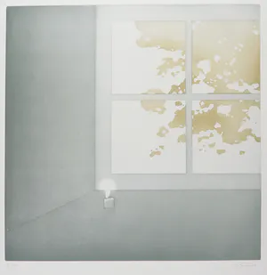 Jean Solombre - Aquatint, Kaarslicht bij raam kopen? Bied vanaf 35!