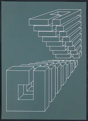 Harry Karssen - Lot van twee zeefdrukken, Z.T. Abstractie kopen? Bied vanaf 1!