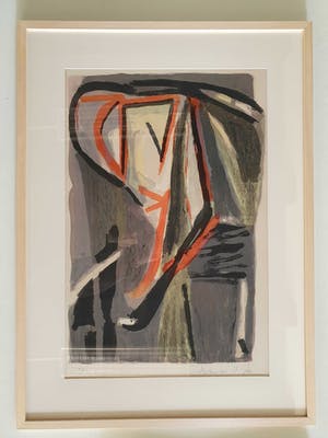 Bram van Velde - Fraai gelijste kleurenlitho (groot formaat) kopen? Bied vanaf 225!