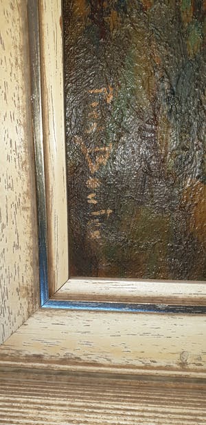 Piet Bouter - olieverf op doek - vee en bosgezicht kopen? Bied vanaf 50!