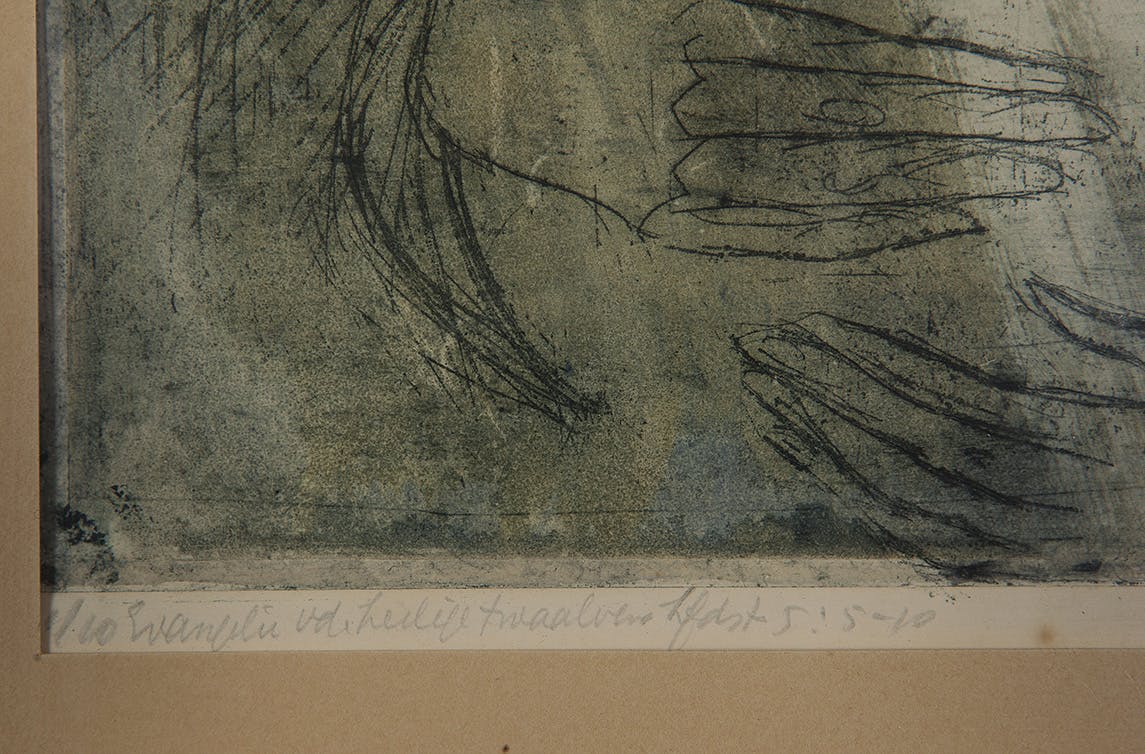 Ria Exel - Kleurets en aquatint - Evangelie van de heilige twaalven - BKR Den Haag kopen? Bied vanaf 10!