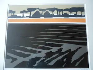 Bob Immink - Zeefdruk, Titel Varkensland bij watergang kopen? Bied vanaf 50!