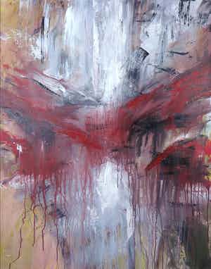 Wim de Bruin - Acryl op doek, Licht (Groot) verkocht voor € 35!