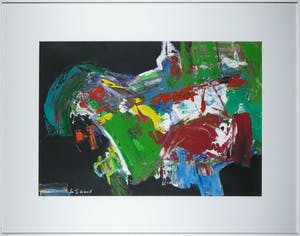 Jan te Wierik - Gemengde techniek op papier, Zonder titel - Ingelijst (Groot) kopen? Bied vanaf 350!