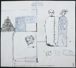 Andre Naessens - Pen en gouache, Droomcodex kopen? Bied vanaf 10!