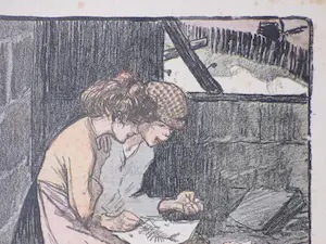 Theophile Alexandre Steinlen - Een hapje voor de kat - Litho kopen? Bied vanaf 50!