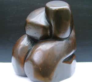 Brons (Onbekend) - Kubistische torso verkocht voor € 165!