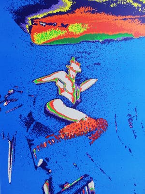 Henk van der Vet - POPART / NAAKTE VROUW / KLEURZEEFDRUK / 84x63cm / SIG / 1988 kopen? Bied vanaf 21!