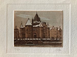 Giorgio Ferrari - zicht op de Schreierstoren (te Amsterdam) kopen? Bied vanaf 20!
