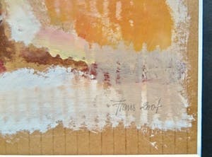 Frans van de Vrande - Verstild Naakt - Als zijnde zichtbaar door vitrage - Ingelijst - PRIJS VERLAAGD kopen? Bied vanaf 159!