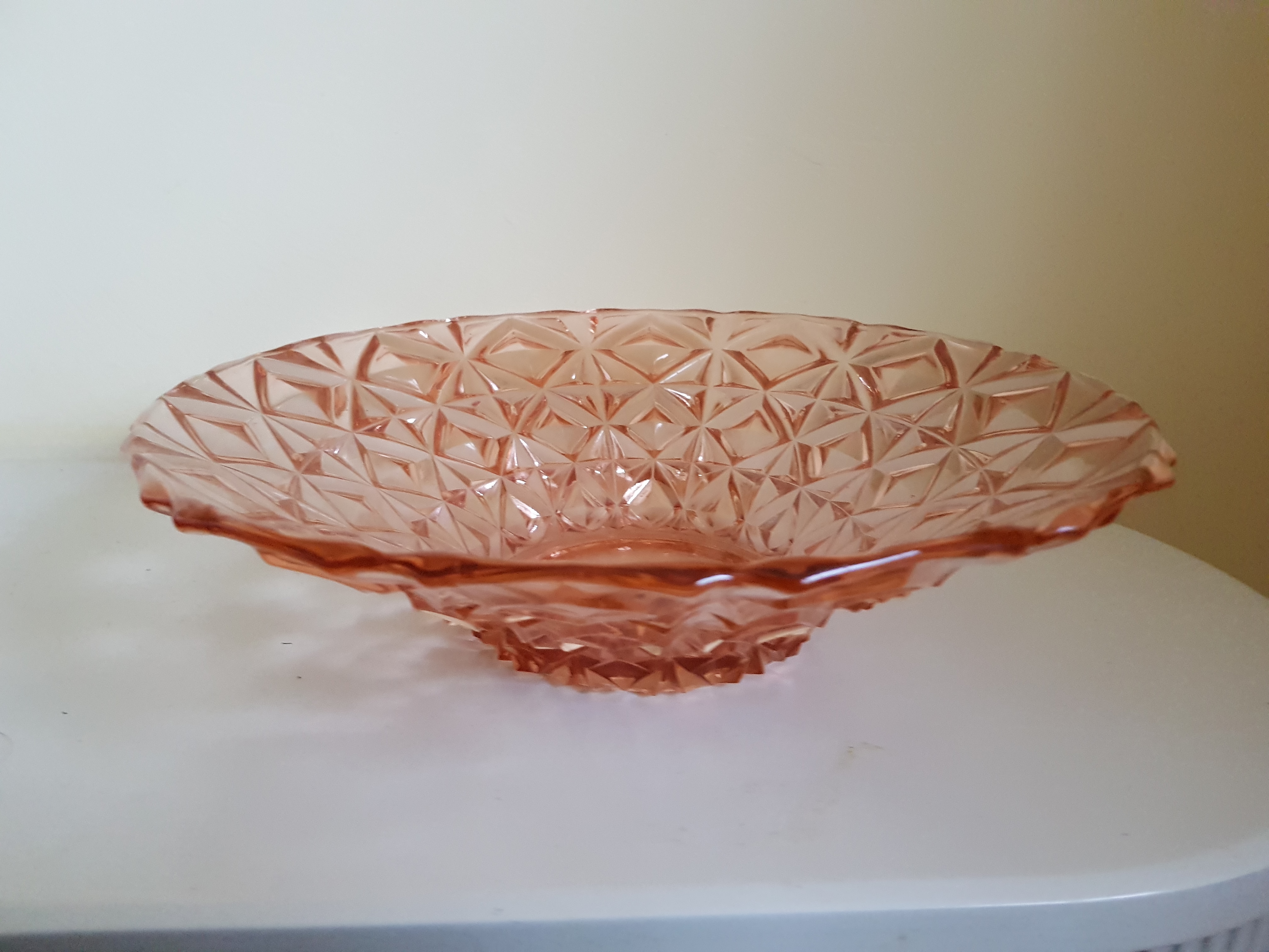 Walther glas - Rose persglazen schaal kopen? Bied vanaf 20!